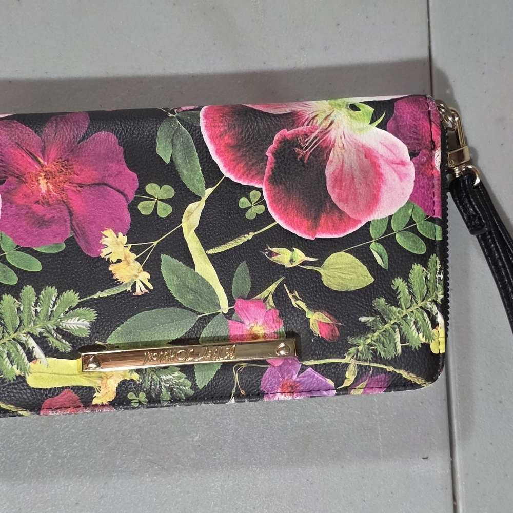 Floral Black Women's Clutch/Wristlet by Betsey Johnson